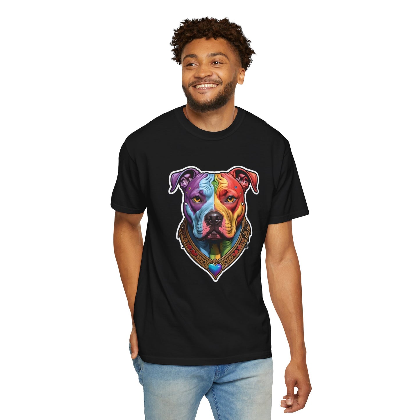 Pitbull Rainbow Head