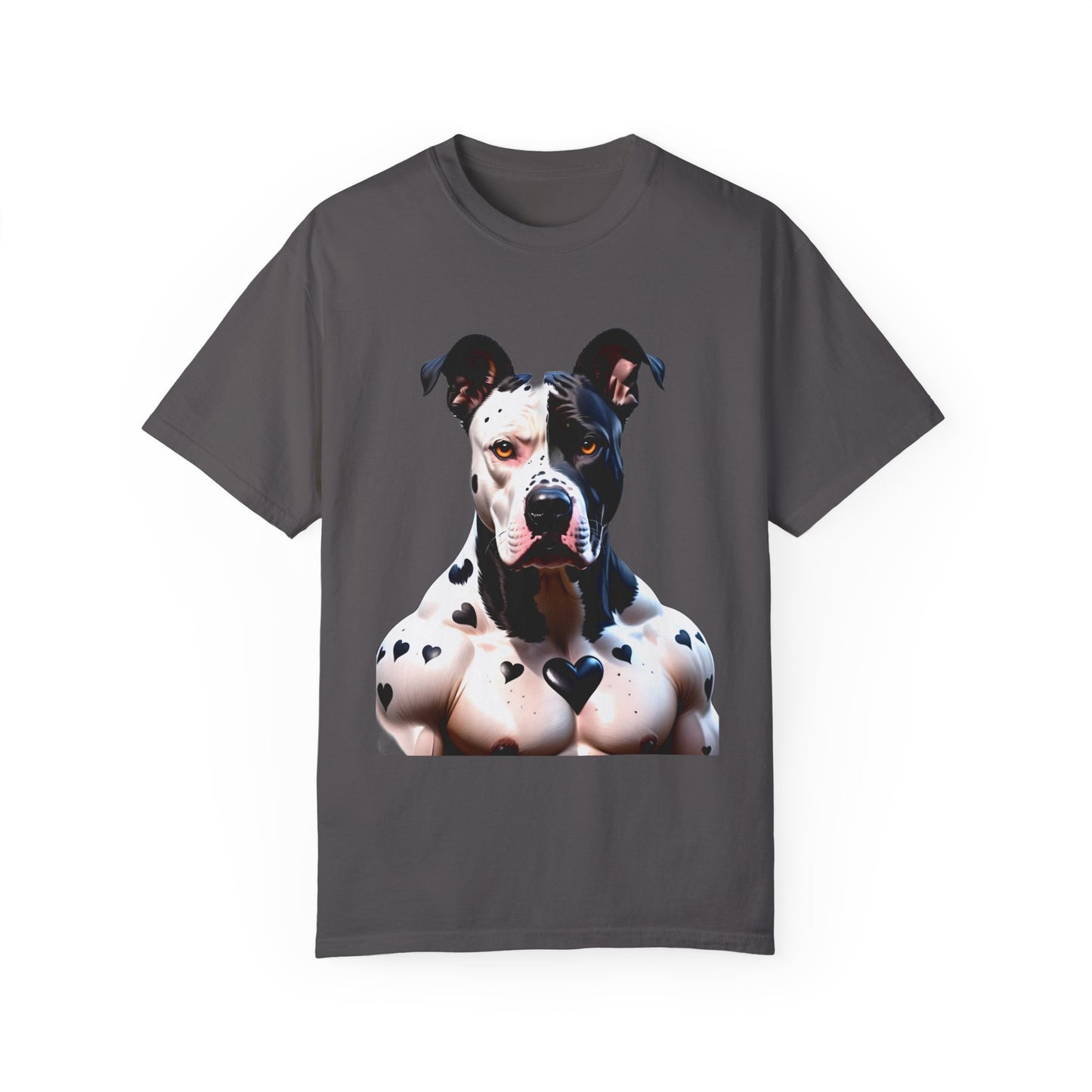 Savage Muscular Pitbull Heart T-shirt