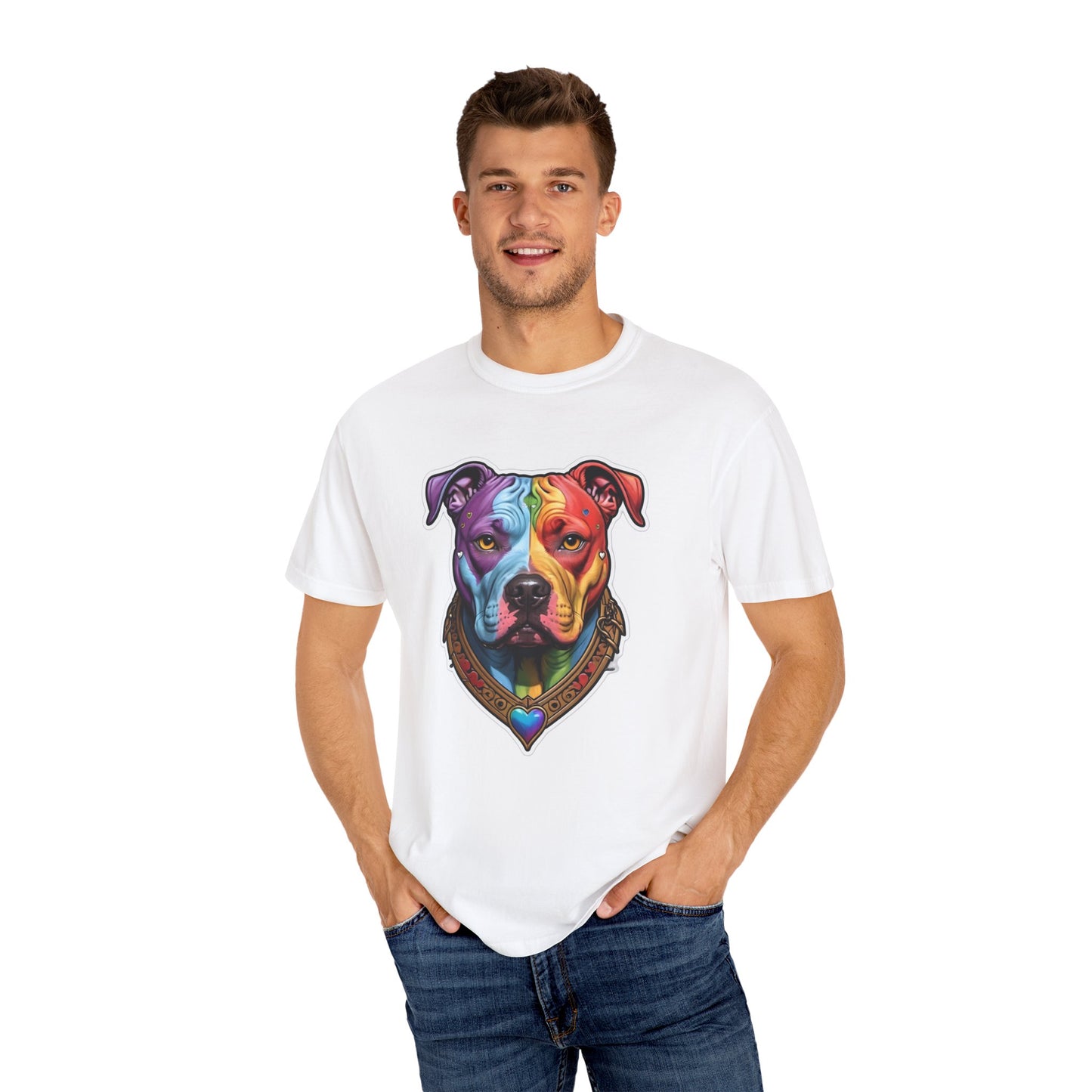 Pitbull Rainbow Head