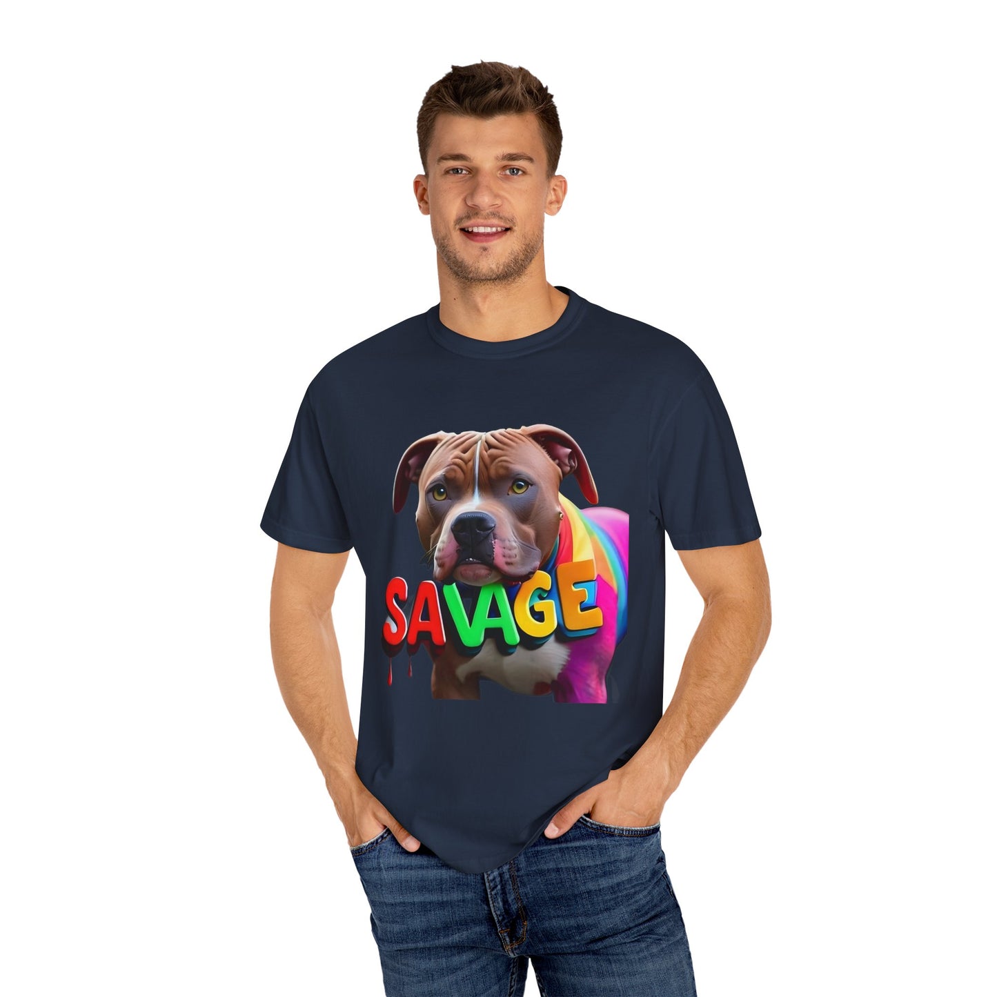 Savage Rainbow Pitbull T-shirt