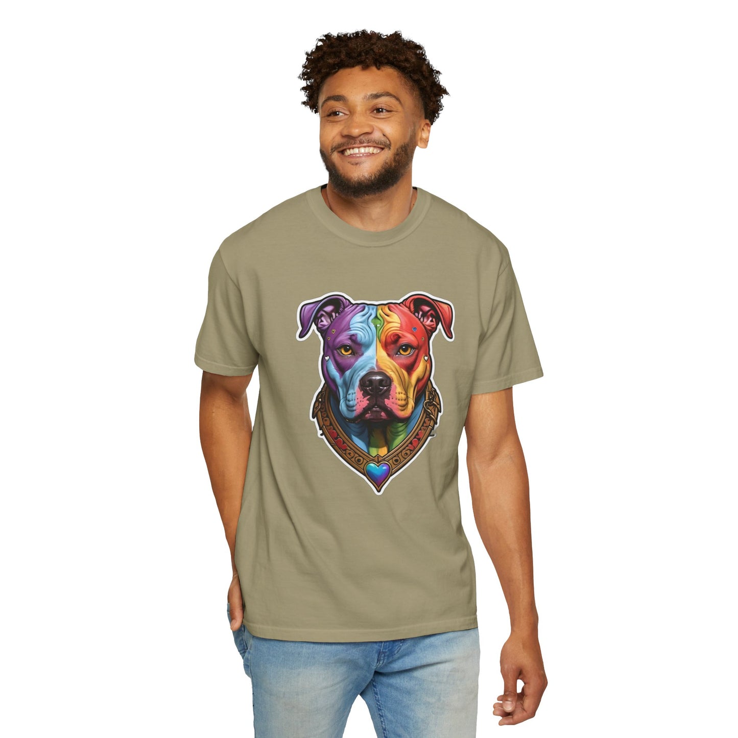 Pitbull Rainbow Head