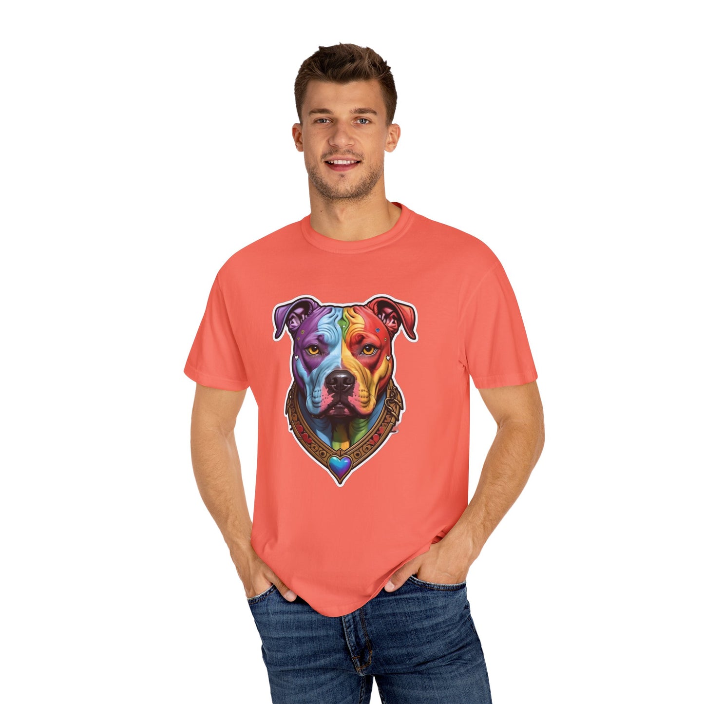 Pitbull Rainbow Head