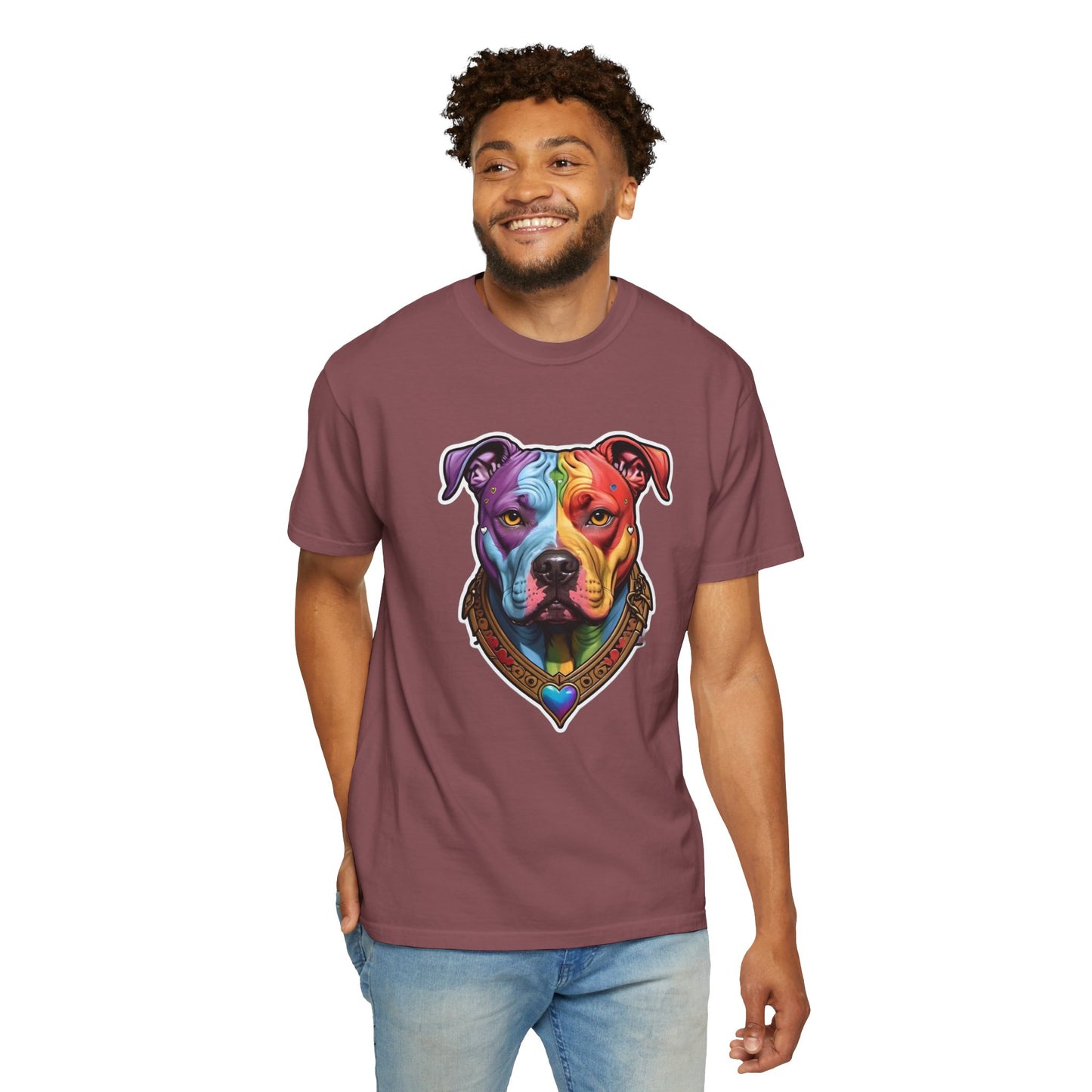 Pitbull Rainbow Head