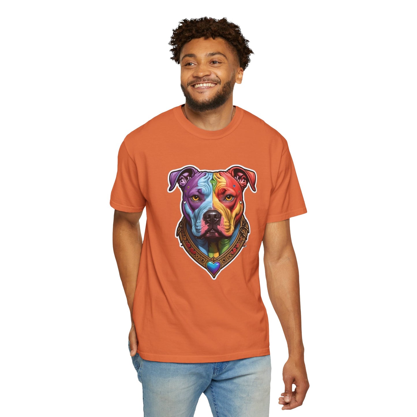 Pitbull Rainbow Head