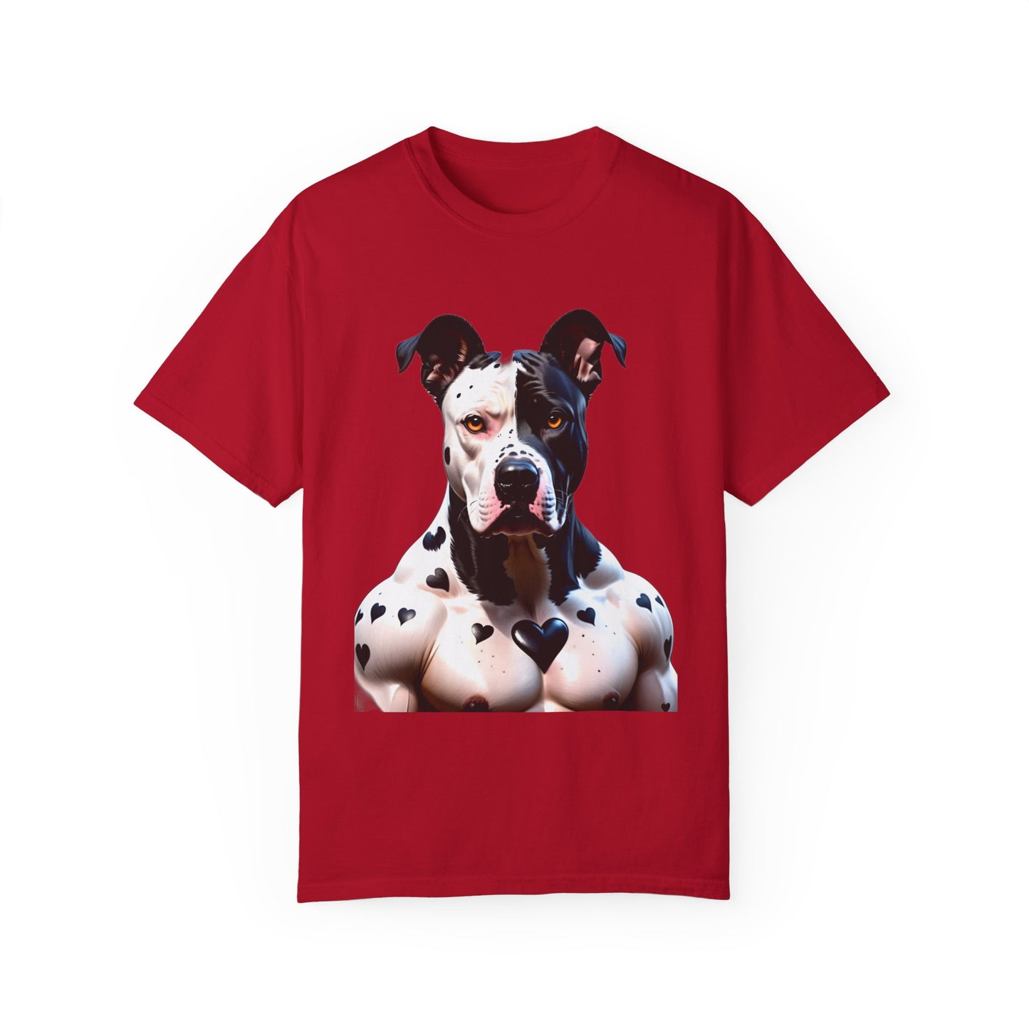 Savage Muscular Pitbull Heart T-shirt