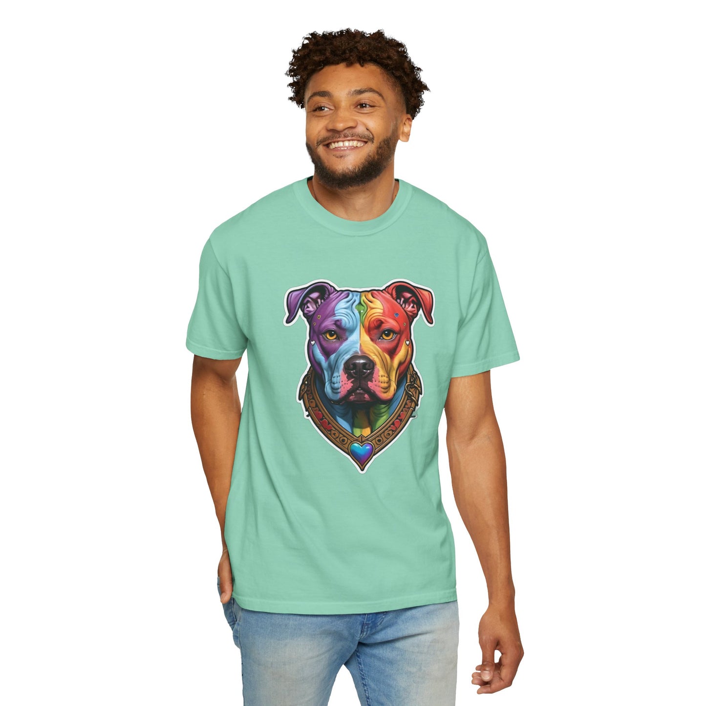 Pitbull Rainbow Head