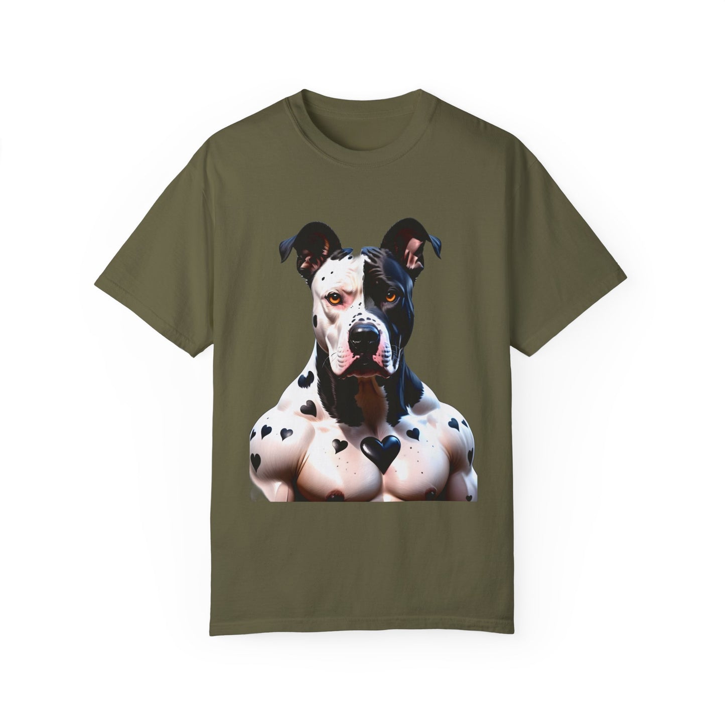 Savage Muscular Pitbull Heart T-shirt