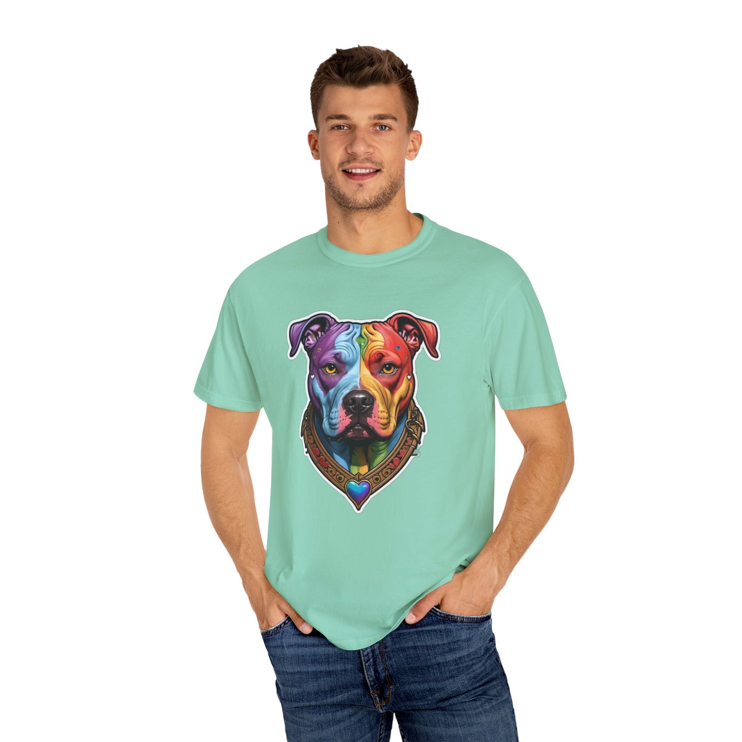 Pitbull Rainbow Head