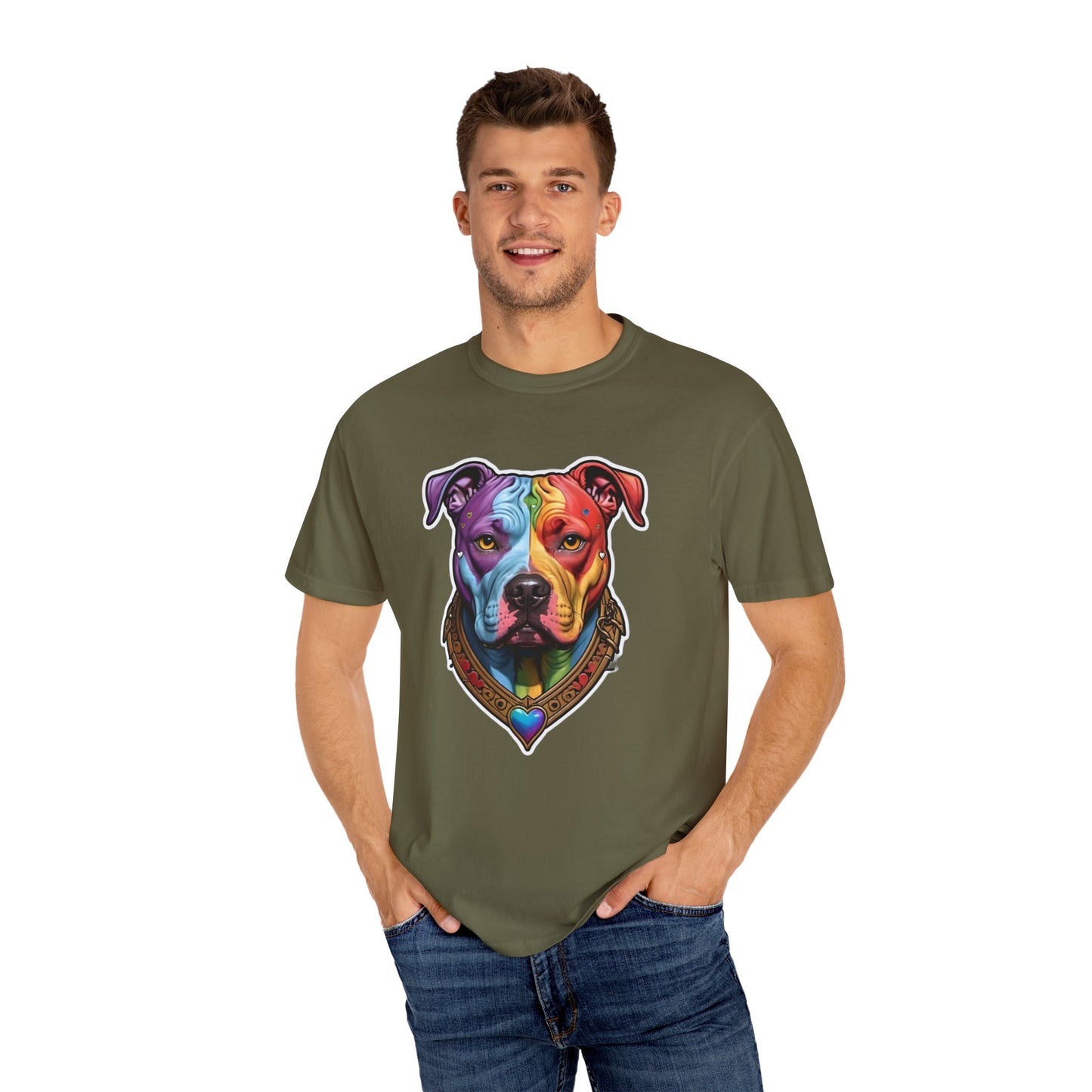 Pitbull Rainbow Head