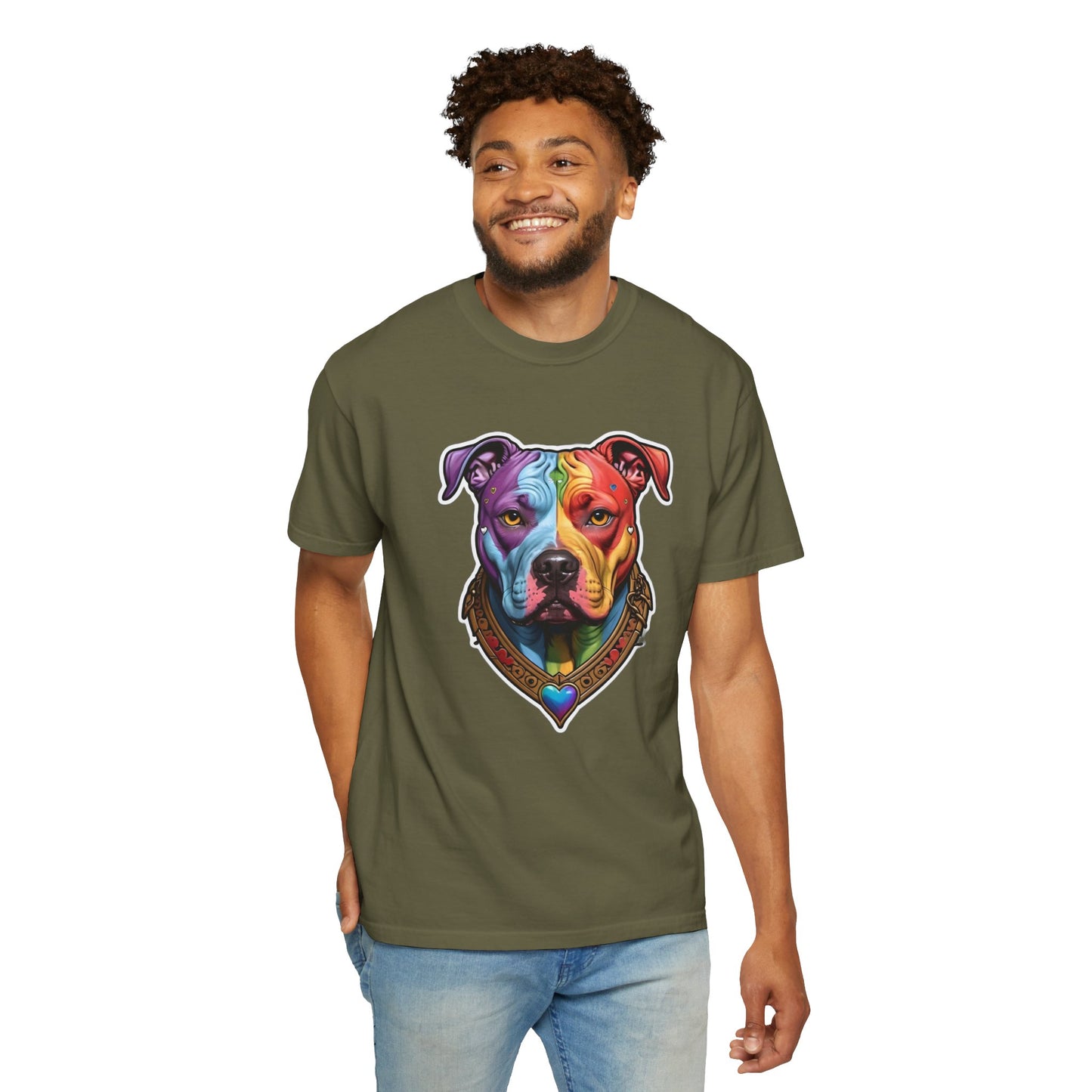 Pitbull Rainbow Head