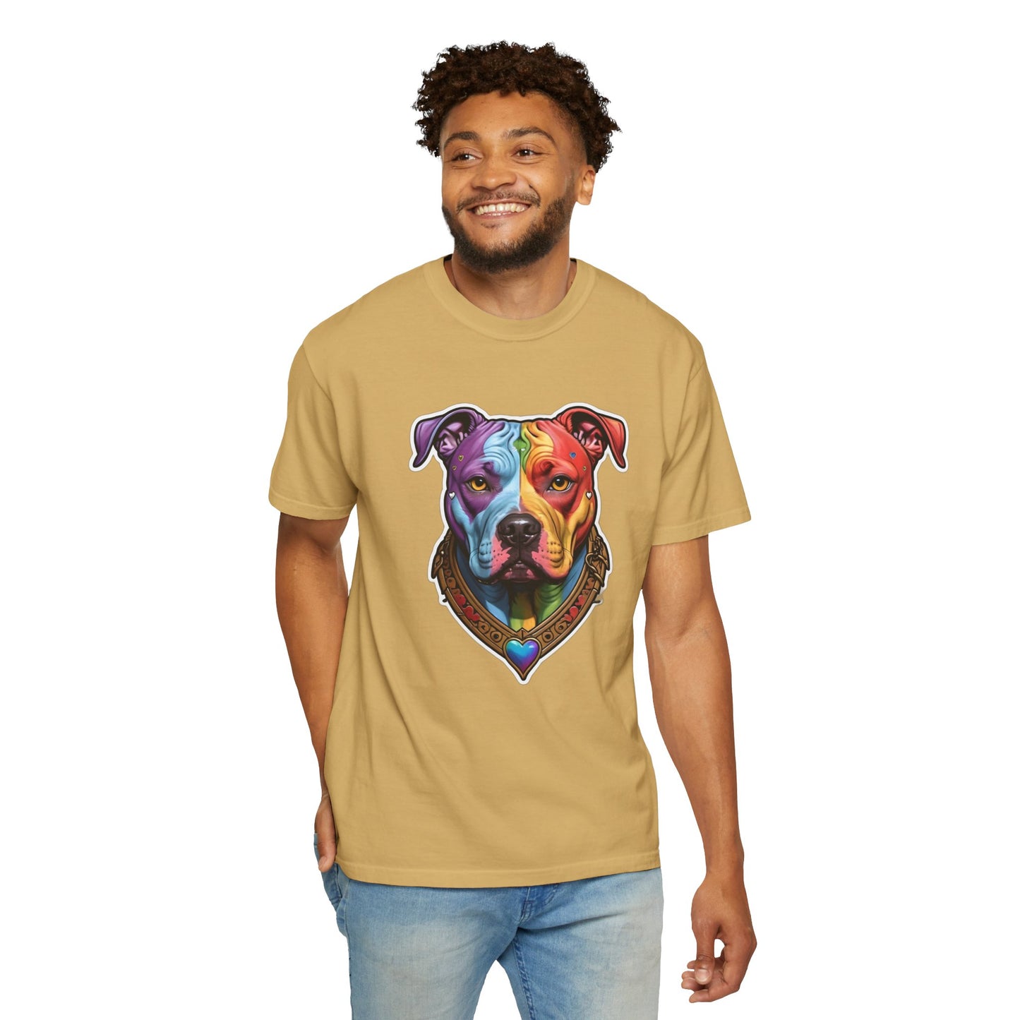 Pitbull Rainbow Head