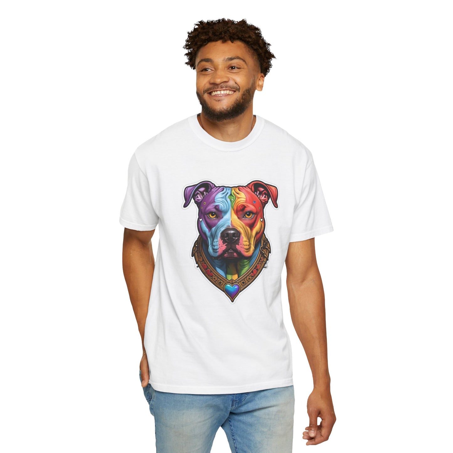 Pitbull Rainbow Head