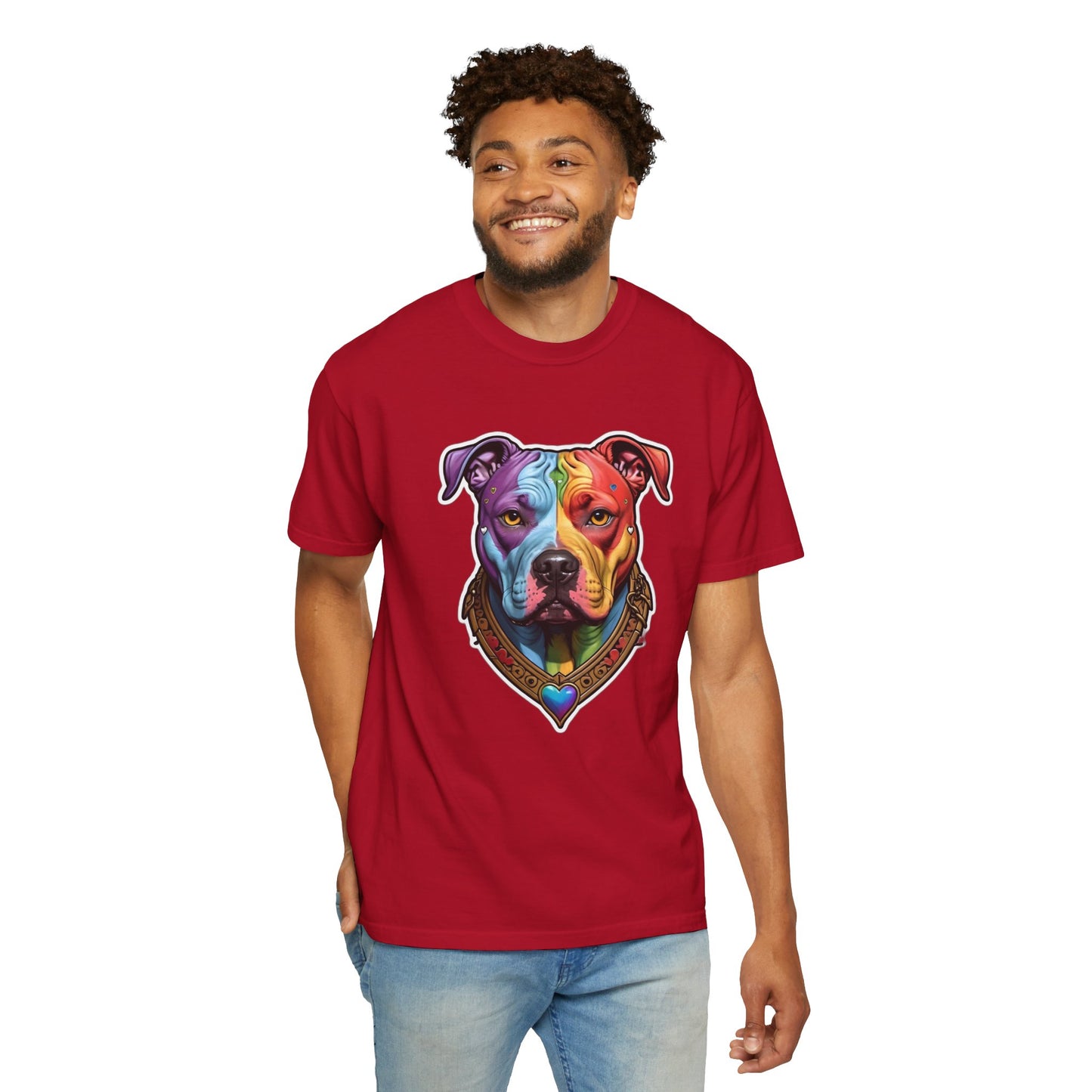 Pitbull Rainbow Head