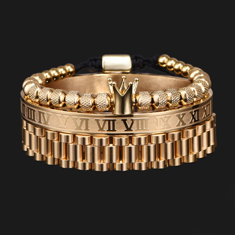 Luxury Roman numeral design bracelet