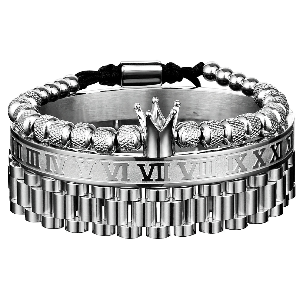 Luxury Roman numeral design bracelet