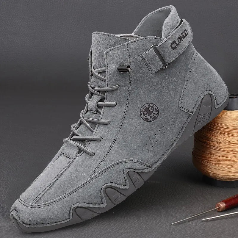 Men's Genuine Leather Shoes Ankle Boots