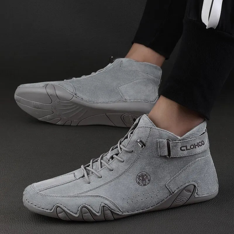 Men's Genuine Leather Shoes Ankle Boots