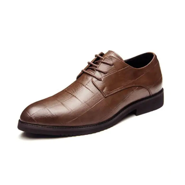Thick-soled Laced Up Mens Shoes - SavageBiz