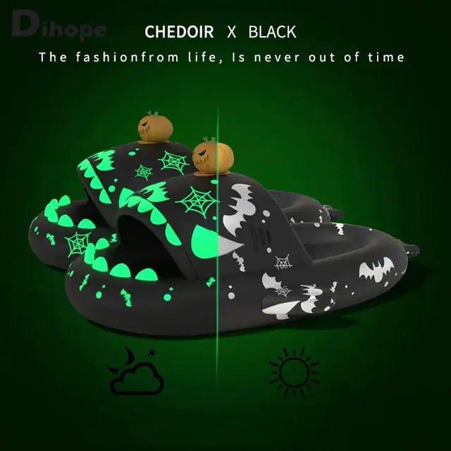 Graffiti Unisex Luminous Flip Flops - SavageBiz