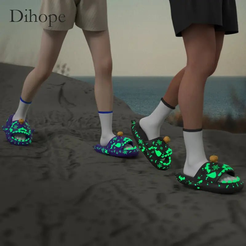 Graffiti Unisex Luminous Flip Flops - SavageBiz