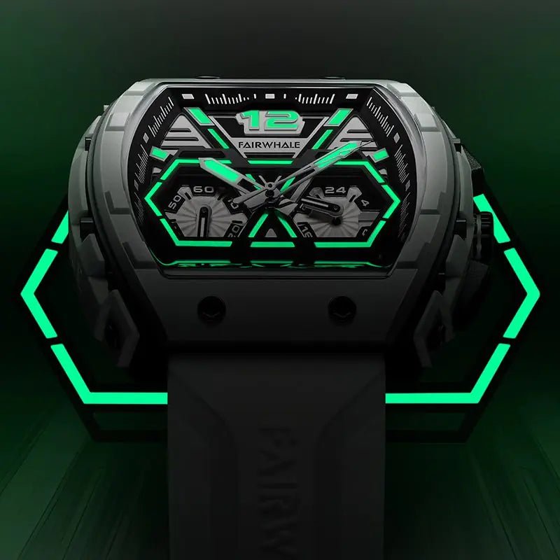 Multi-Hand Chronograph Rubber Strap - SavageBiz