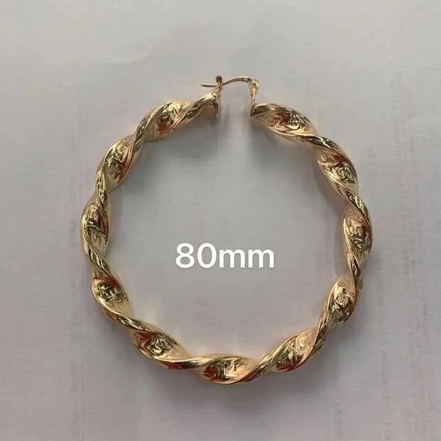 Punk Chic: Great Wall Hoop Earrings - SavageBiz