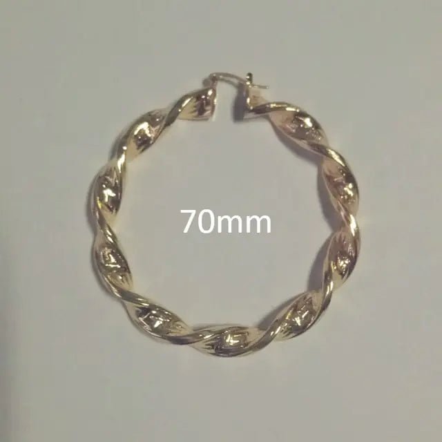 Punk Chic: Great Wall Hoop Earrings - SavageBiz