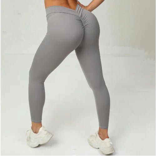 Sexy V Butt Push Up Fitness High Waist Pants - SavageBiz
