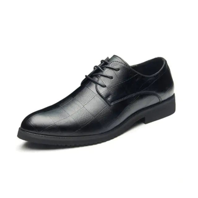 Thick-soled Laced Up Mens Shoes - SavageBiz