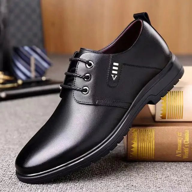 Thick-soled Laced Up Mens Shoes - SavageBiz