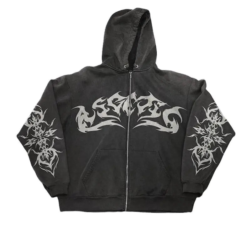 Vintage Flame Hoodies - SavageBiz