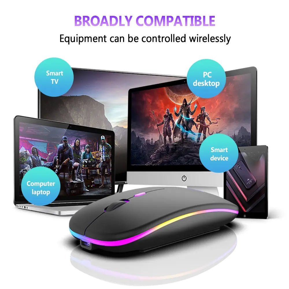 Wireless Mouse with Bluetooth and 2.4GHz Dual Modes - SavageBiz