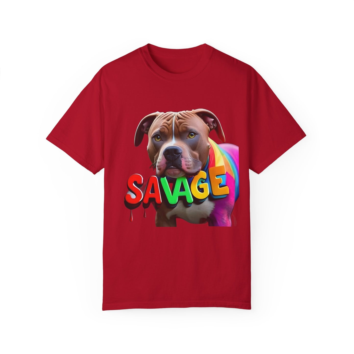 Savage Rainbow Pitbull T-shirt