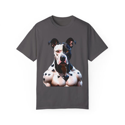 Savage Muscular Pitbull Heart T-shirt