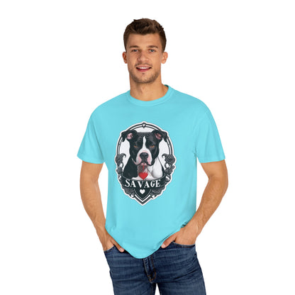 Savage Pitbull Hanging Heart T-Shirt