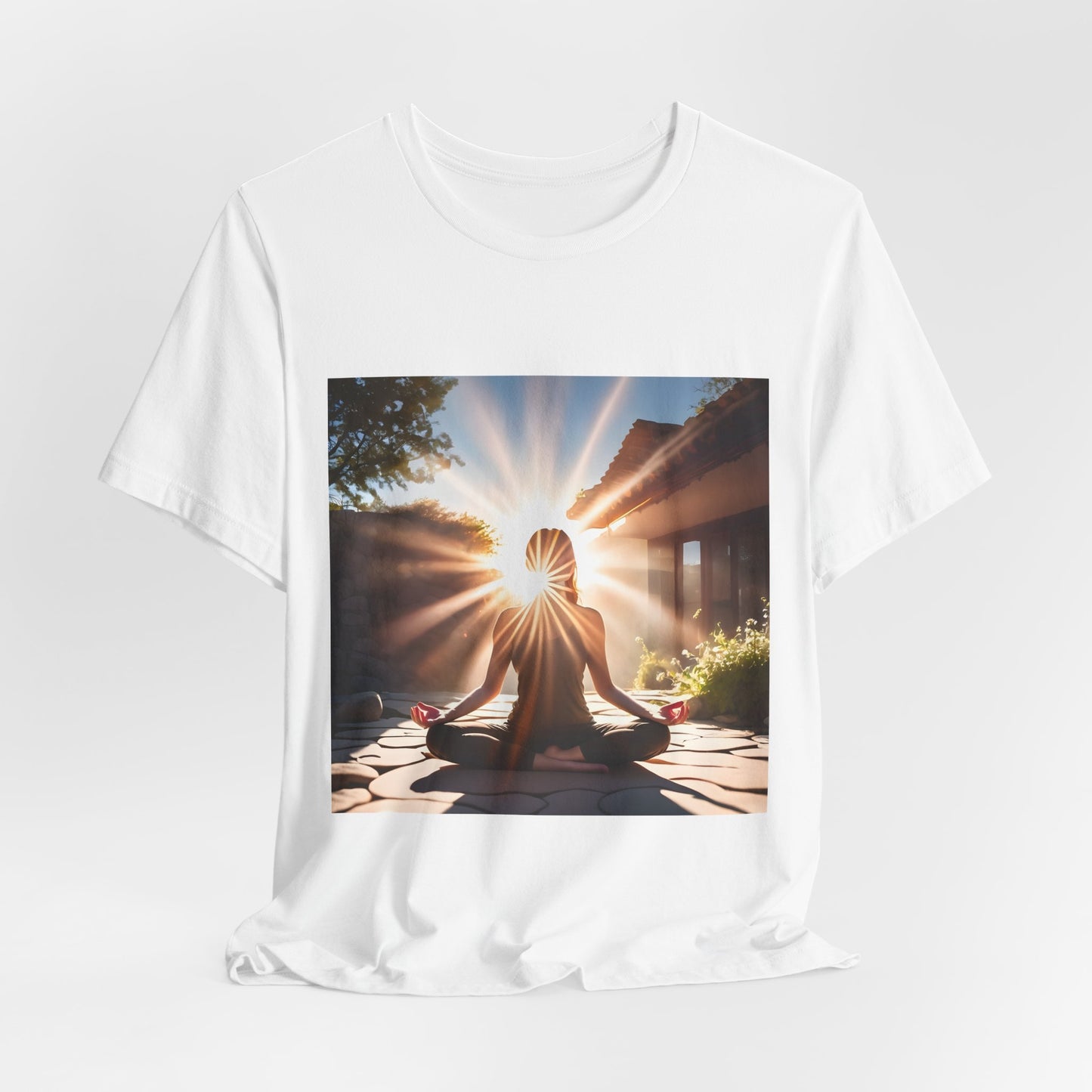 Sunrise Meditation T‑Shirt — Yoga & Mindfulness Graphic