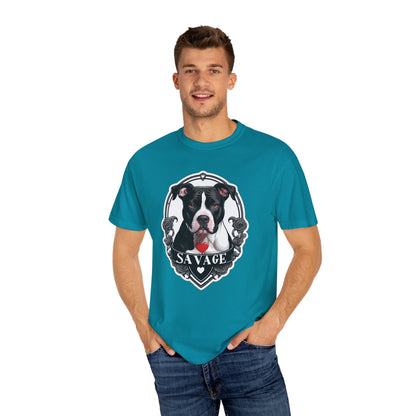 Savage Pitbull Hanging Heart T-Shirt