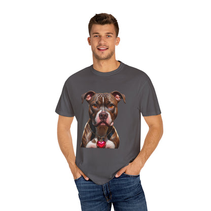 Pitbull Heart Necklace T-shirt