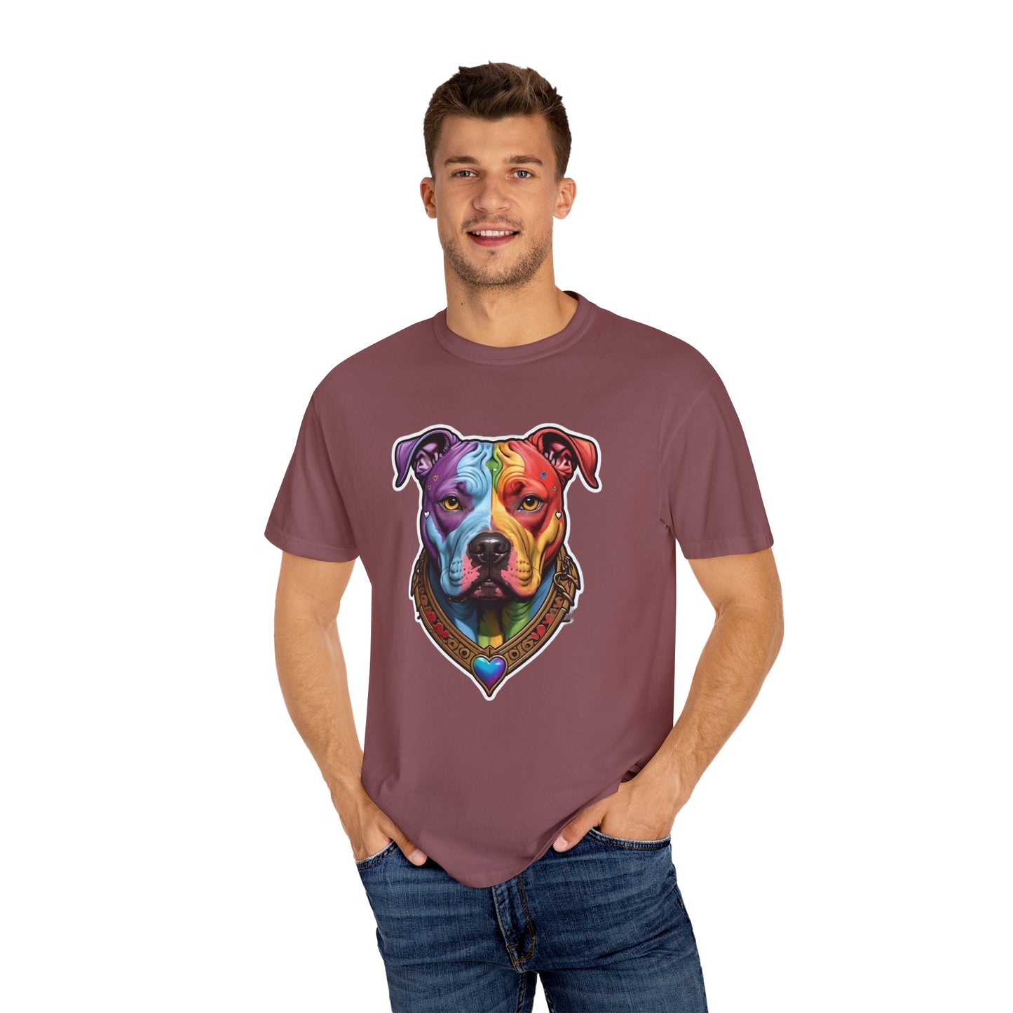 Pitbull Rainbow Head