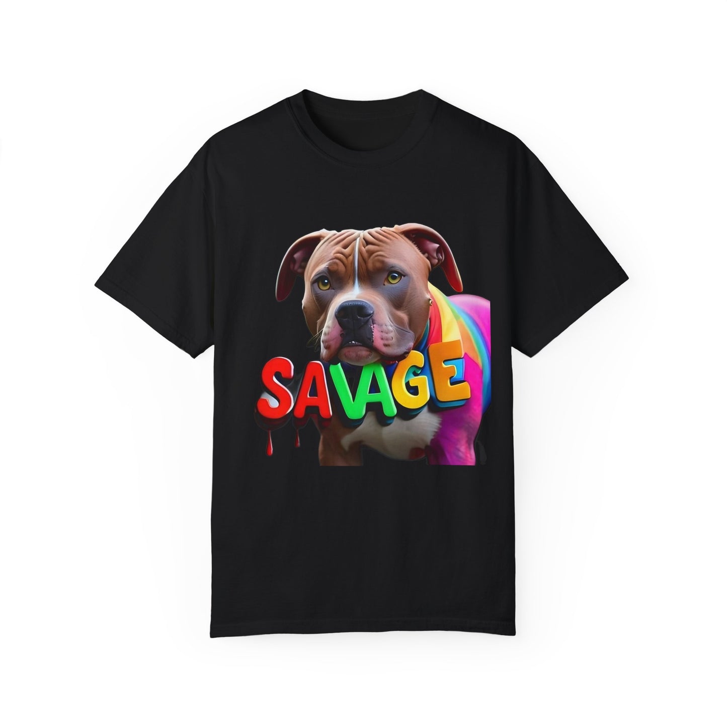 Savage Rainbow Pitbull T-shirt