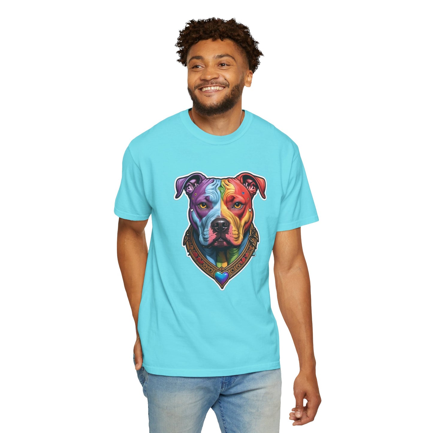 Pitbull Rainbow Head