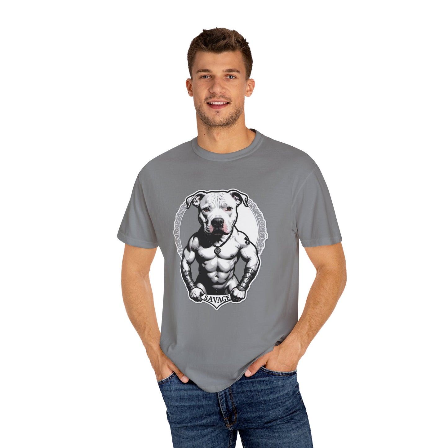 Savage Pitbull Crest T-shirt