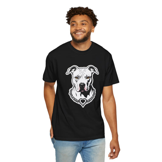 Pitbull Heart Necklace T-shirt