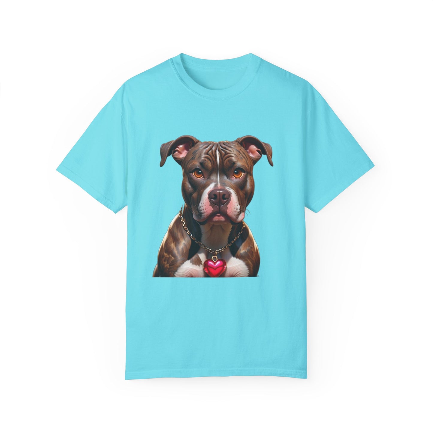 Pitbull Heart Necklace T-shirt