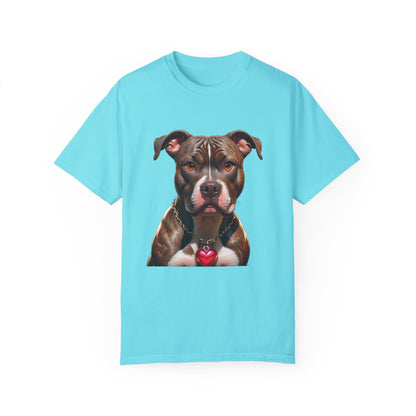 Pitbull Heart Necklace T-shirt