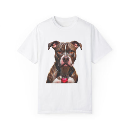 Pitbull Heart Necklace T-shirt