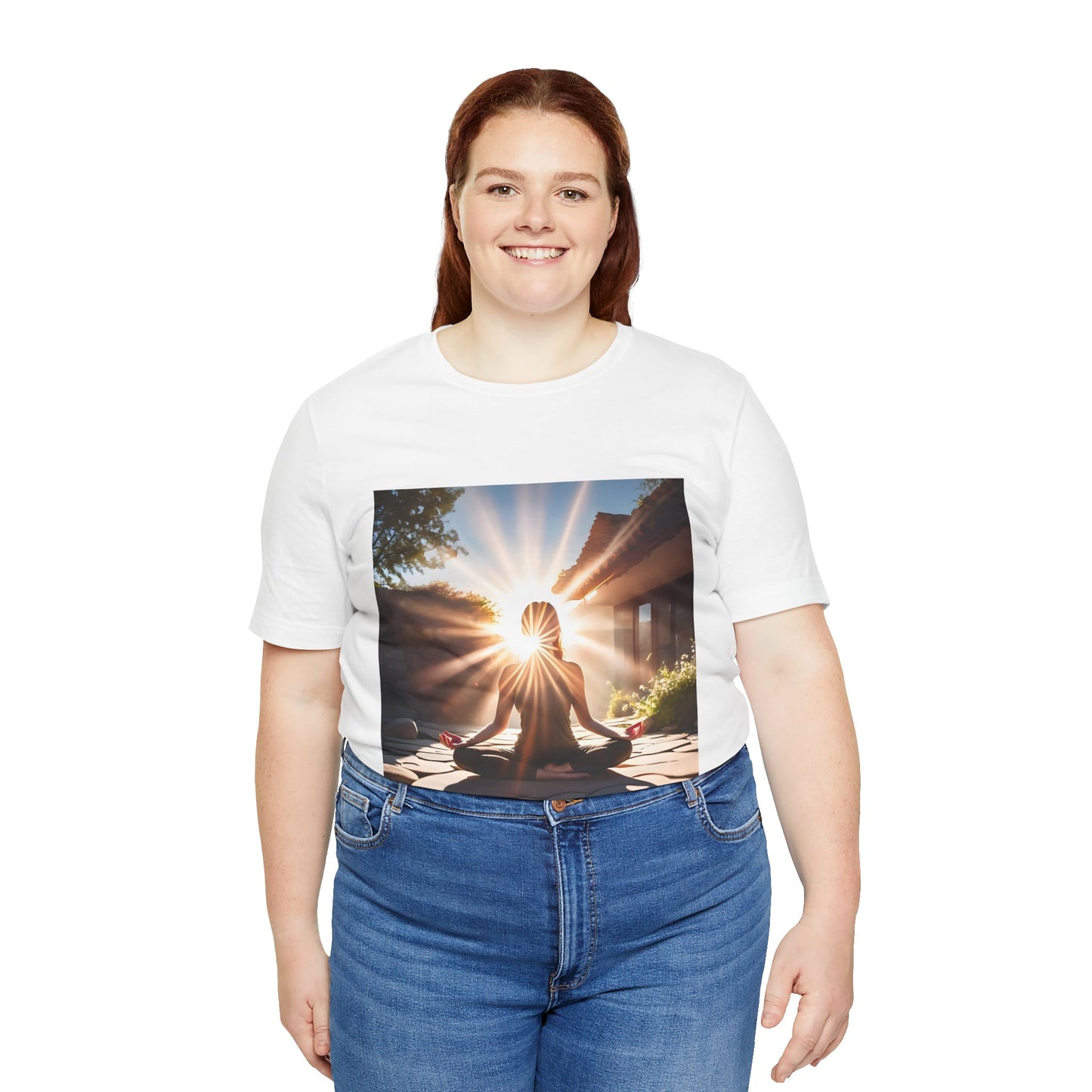 Sunrise Meditation T‑Shirt — Yoga & Mindfulness Graphic
