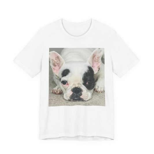 French Bulldog Photo Tee - Cute Relaxed Pup Graphic T-Shirt