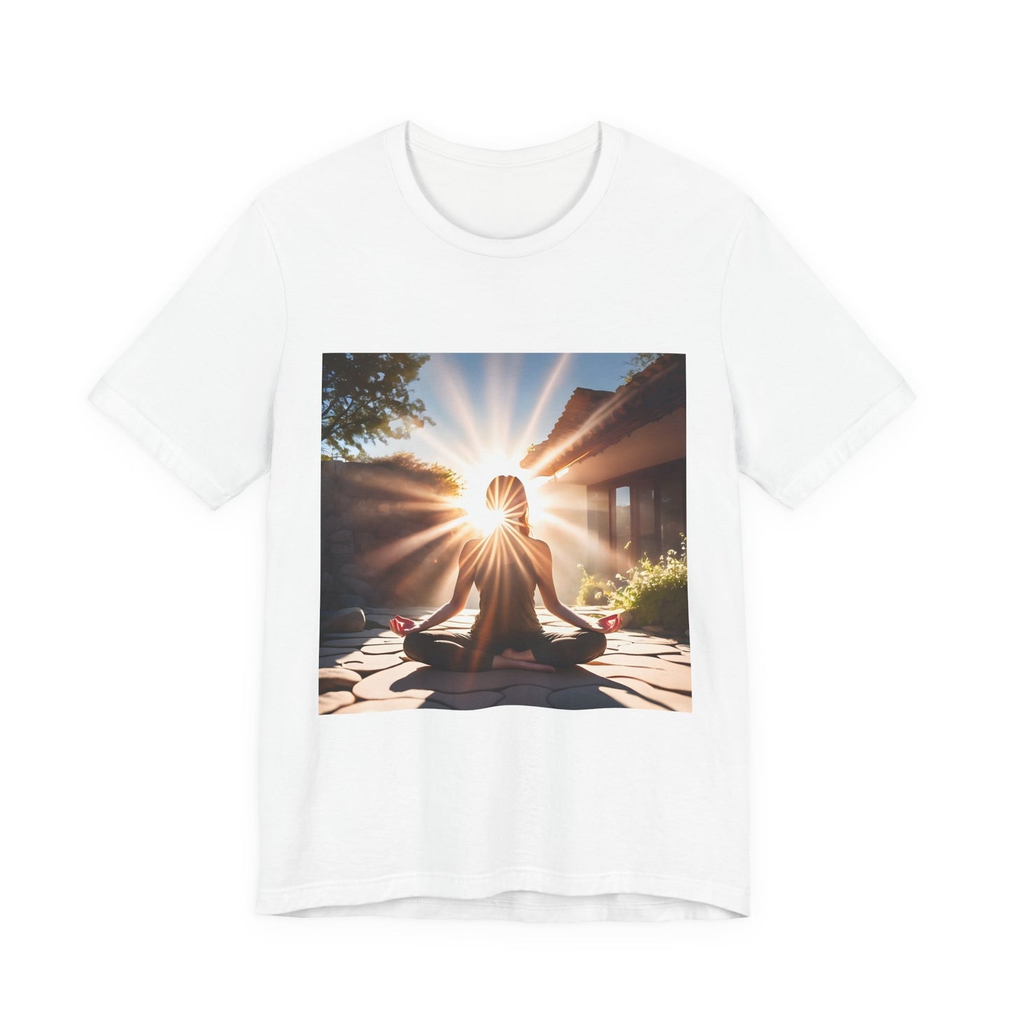 Sunrise Meditation T‑Shirt — Yoga & Mindfulness Graphic