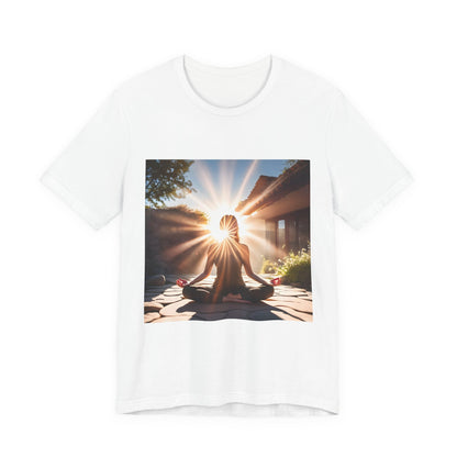 Sunrise Meditation T‑Shirt — Yoga & Mindfulness Graphic